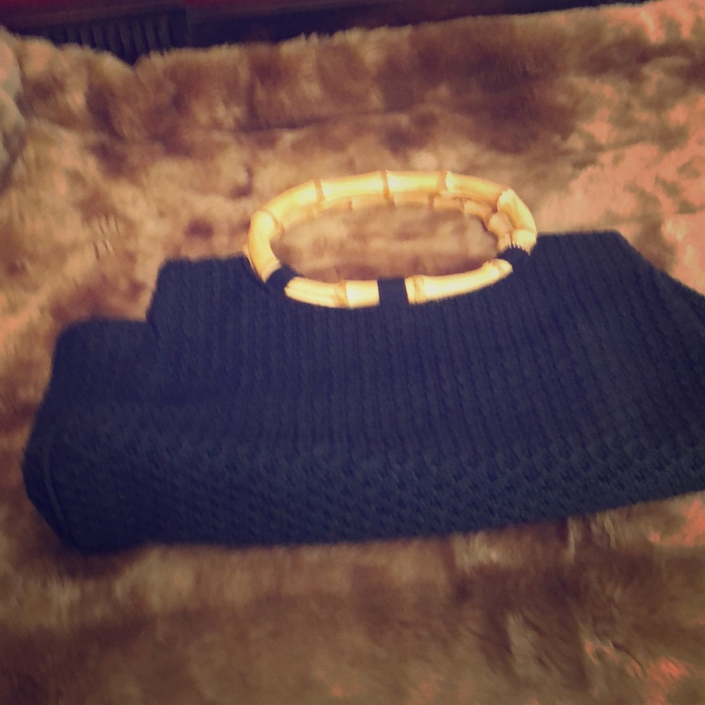 The Sak bamboo handle woven purse